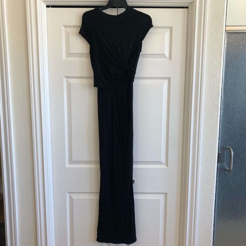Full length dress with slits on both sides
